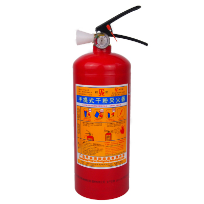 桂安干粉灭火器2公斤 送车载魔术贴 车用家用灭火器2kg MFZ/ABC2 消防器材