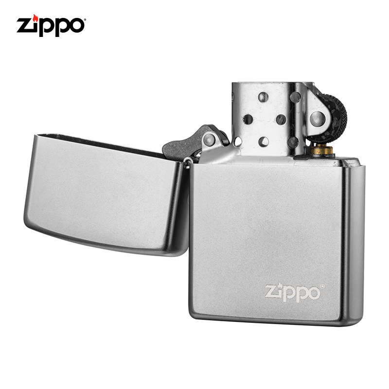 ZIPPO芝宝打火机原装ZIPPO煤油之宝打火机205ZL-A-000018锻纱镀铬-商标