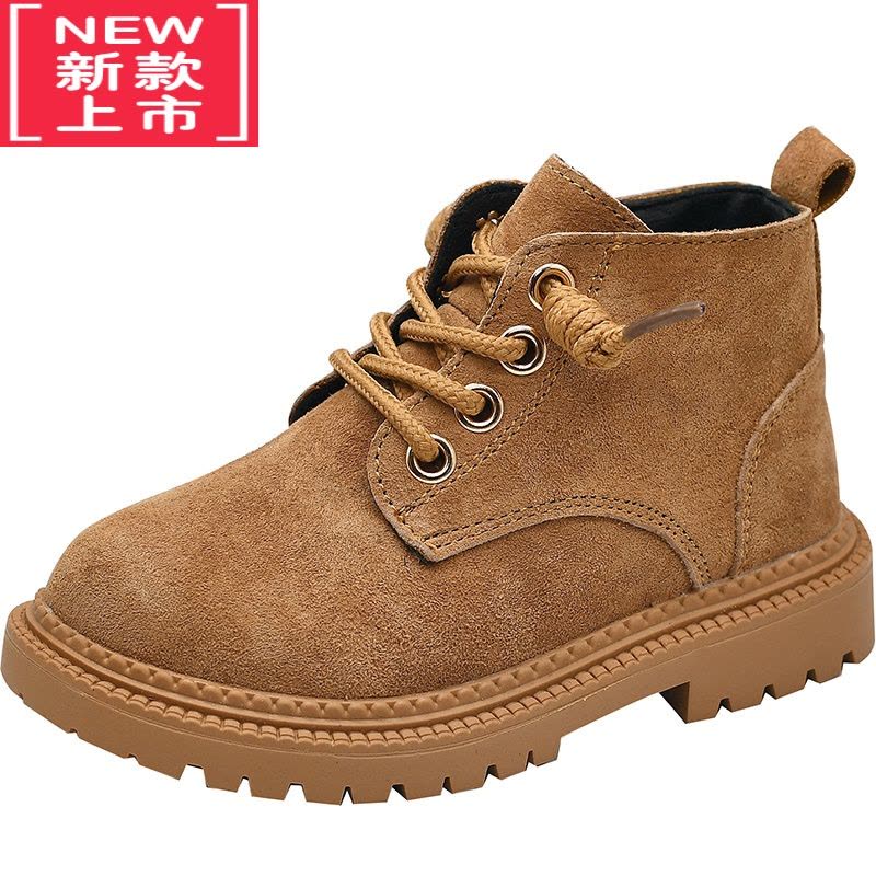 可莉允秋冬宝宝马丁靴加绒男童棉鞋大黄靴儿童鞋子女童靴子小童短靴图片
