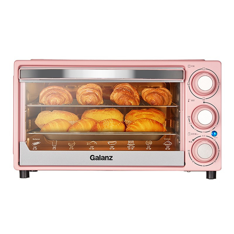 格兰仕(galanz)电烤箱 家用多功能迷你烤箱 21升小巧容量 机械式操控