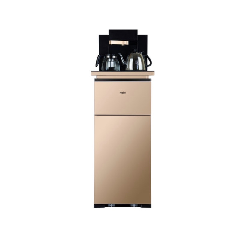 海尔 (Haier) 茶吧机 YR1881-CB 家用饮水机下置式全自动上水 饮水机立式(卡其金)