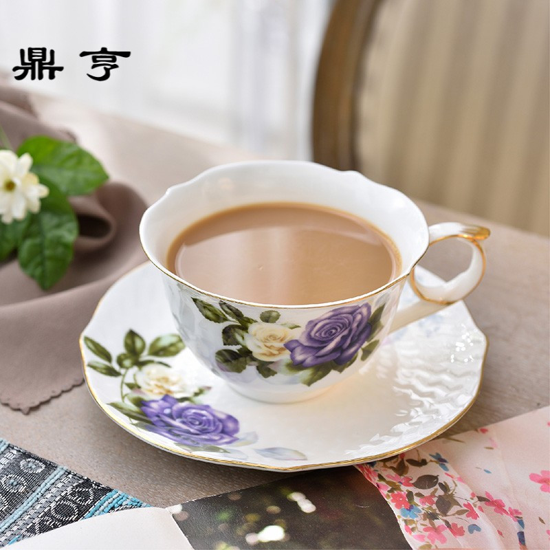 鼎亨咖啡杯套装 咖啡套具欧式小英式下午茶杯套装 家用红茶杯