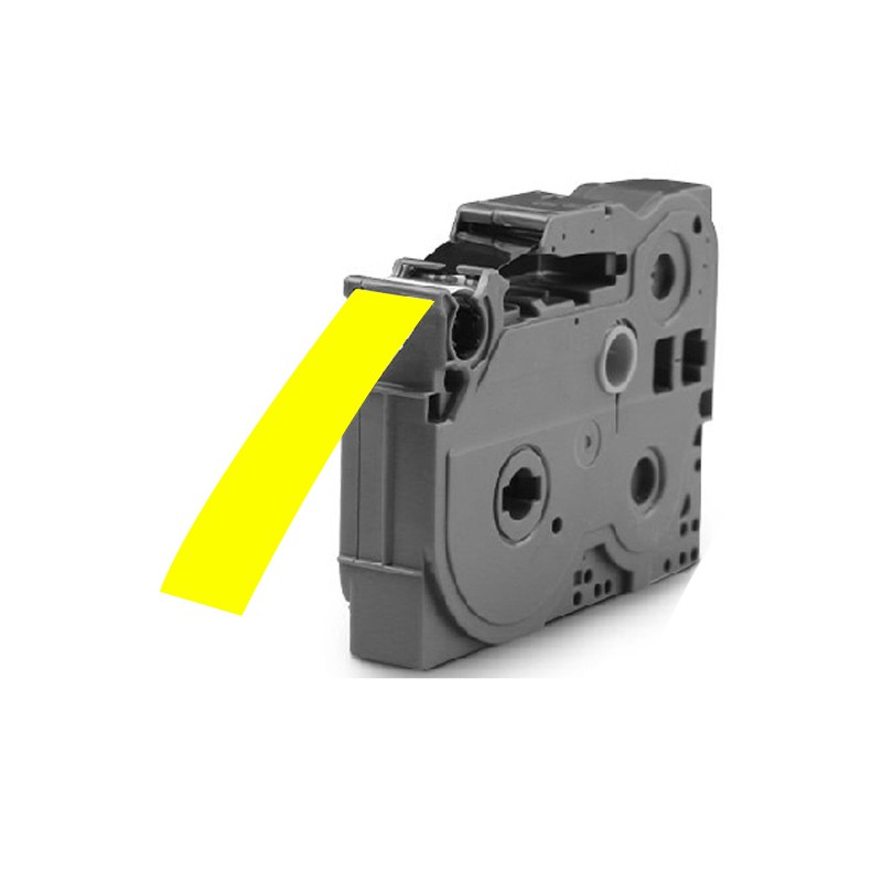 彩标 TZe-661 36mm 标签色带 (计价单位：个) 黄底黑字高清大图