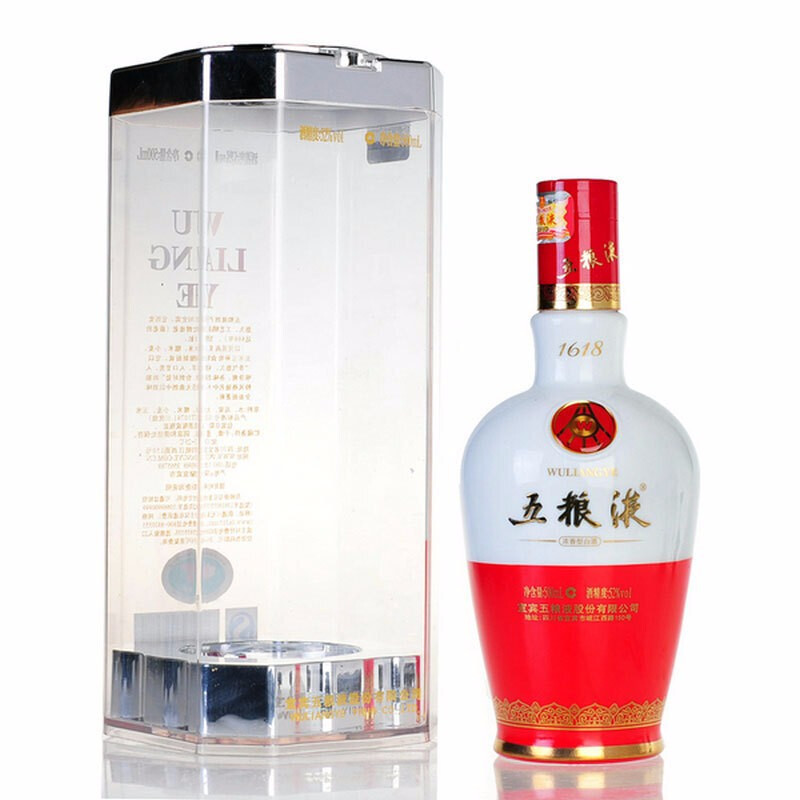 五粮液1618 52度 500ml 浓香型白酒(2018-2019年随机发货)