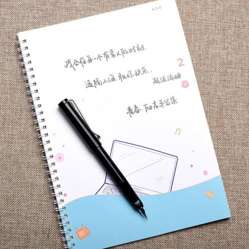 昭亭轩超级汤姆手写字帖男女生字体漂亮练字楷书行楷行书硬笔书法 超级汤姆A(中性笔临摹纸)