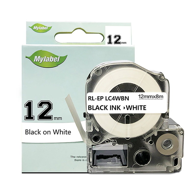 e代经典 12mm 适用于爱普生 LW300. 标签色带 (计价单位:个) 白底黑字