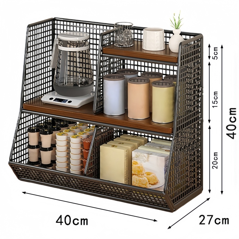 豫龙都 桌面置物架 双格 个高清大图