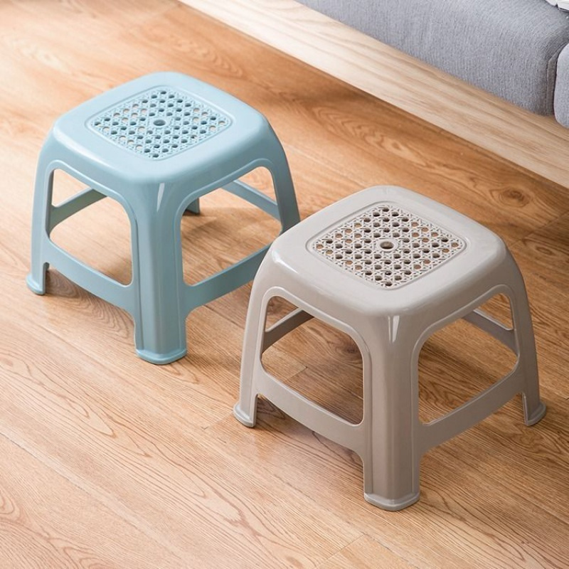 茶花板凳家用洗衣小凳子塑料凳熟料胶成人加厚矮凳儿童防滑矮板凳