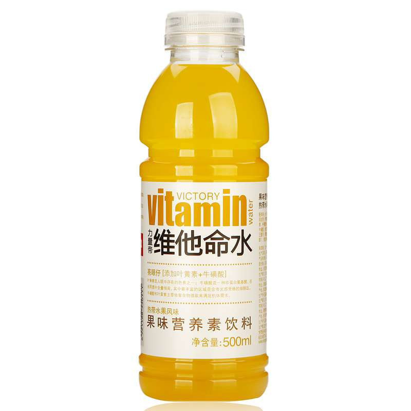 力量帝维他命水果味营养素饮料(热带水果风味)500ml瓶装1*15