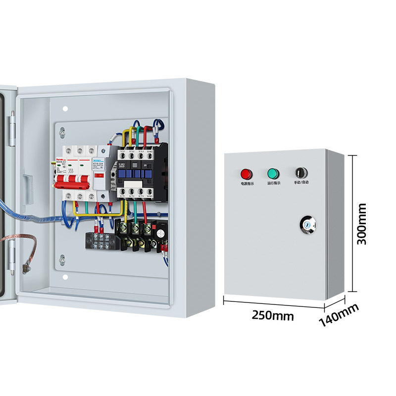 汇特益 三相水泵控制箱 控制双泵 两路独立启停 0.75-4KW 定制 货期2天(单位:个)