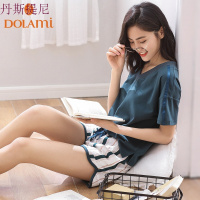 睡衣女夏套装纯棉短袖两件套少女韩版清新学生可外穿薄款家居服女