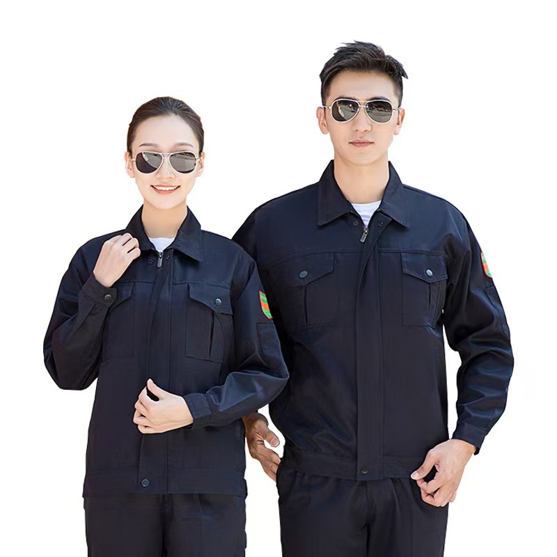 惠铁防酸碱长袖劳保工作服 套装 套高清大图