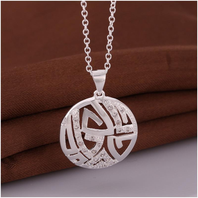 N638 Women Silver Necklace 镀925纯银女项链日韩版锁骨链潮人送女朋友七夕情人节礼物