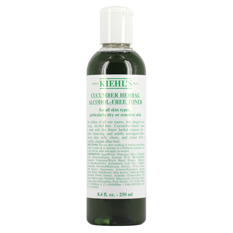 科颜氏(kiehl’s) Kiehl’s科颜氏契尔氏 小黄瓜爽肤水250ml 收缩毛孔;修护;补水 植物精华柔肤水