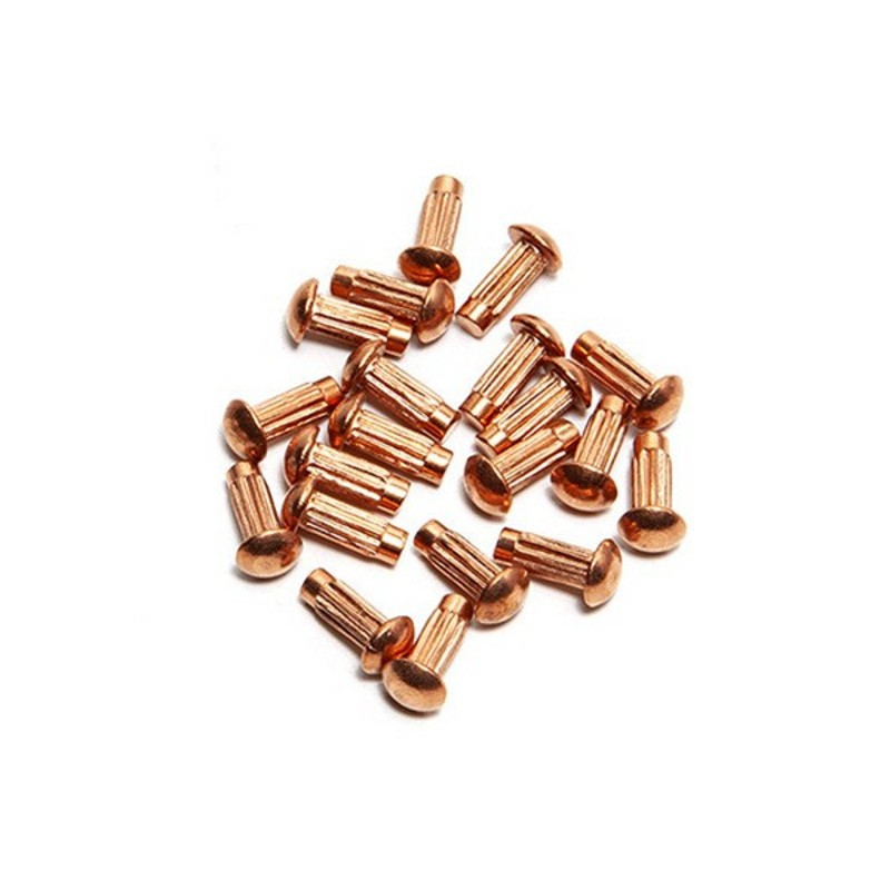 单种半斤gb827紫铜标牌铆钉铭牌滚花铆钉商标铆钉m2m25m3m43456812