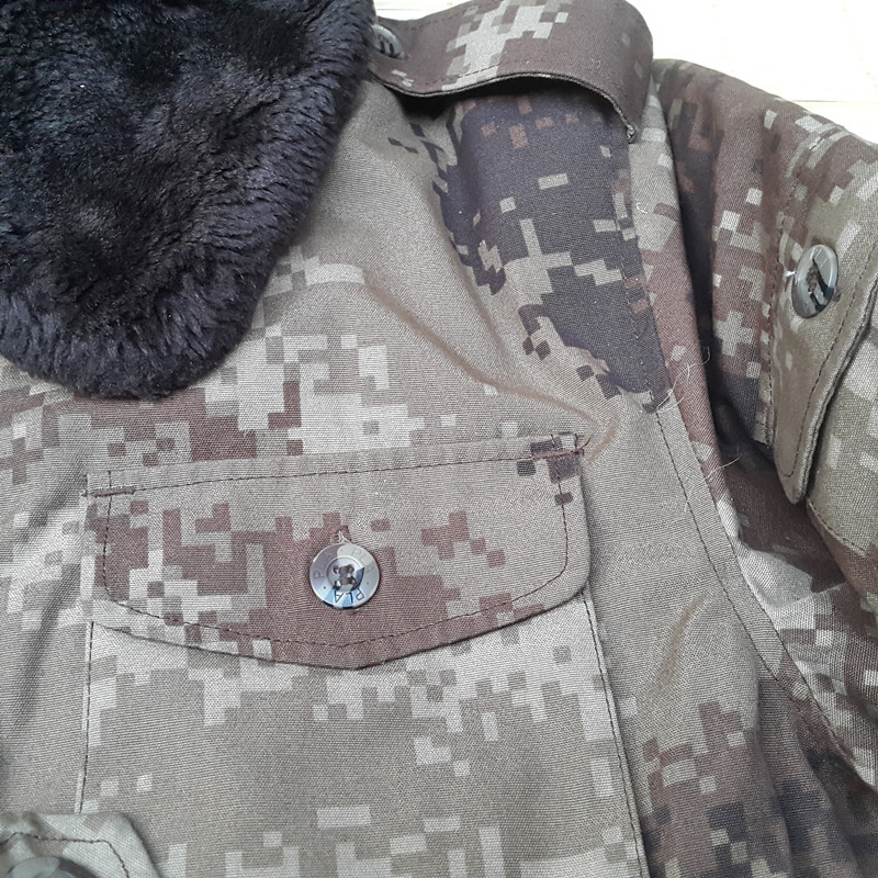 hoscene二手正品荒漠迷彩大衣配发男棉军大衣上交旧作训大衣冬季保暖