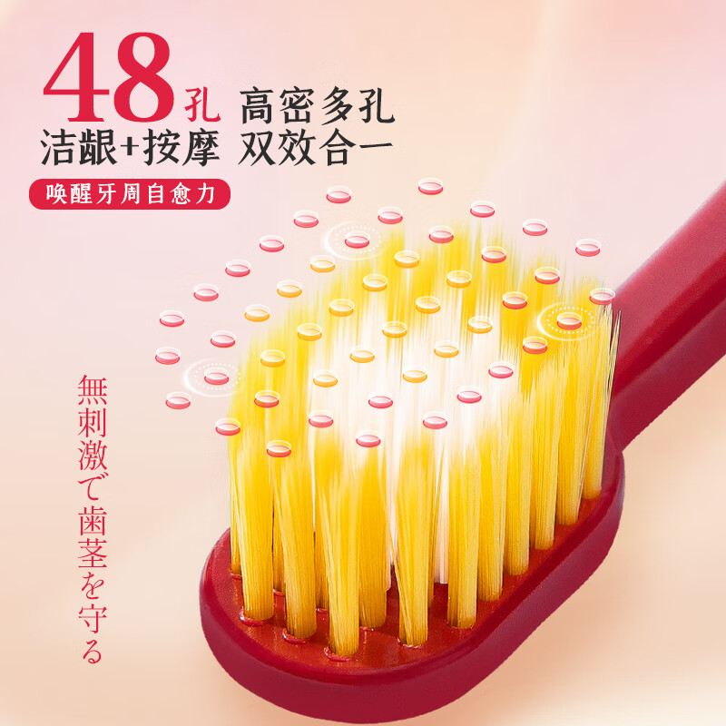 BYITO日本ITO成人宽头软毛牙刷3组6支装 细毛护龈情侣款家庭组合装高清大图