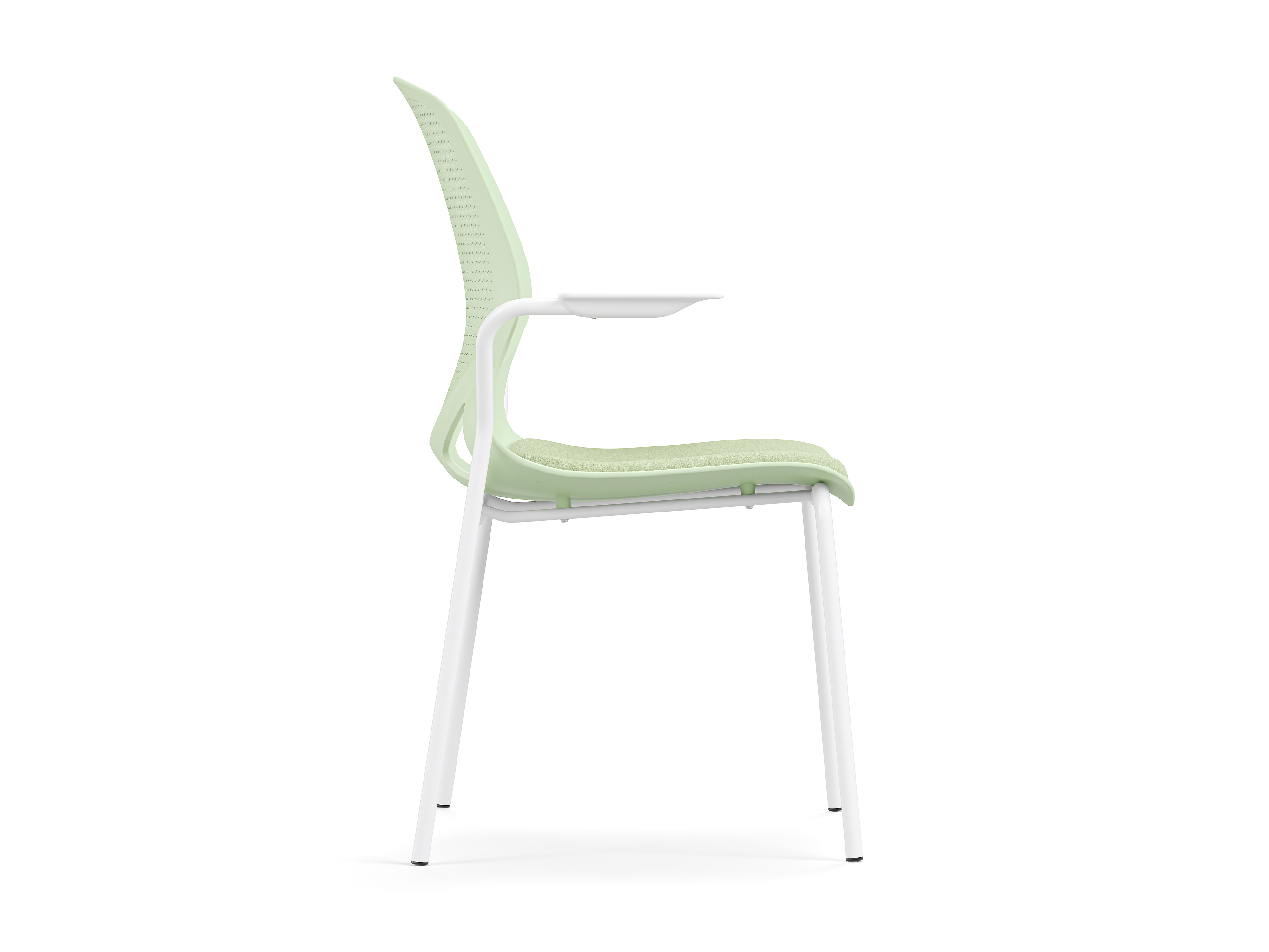 德诚和(DCH)简约时尚培训椅洽谈椅会议椅F001四脚椅带扶手坐垫款高清大图