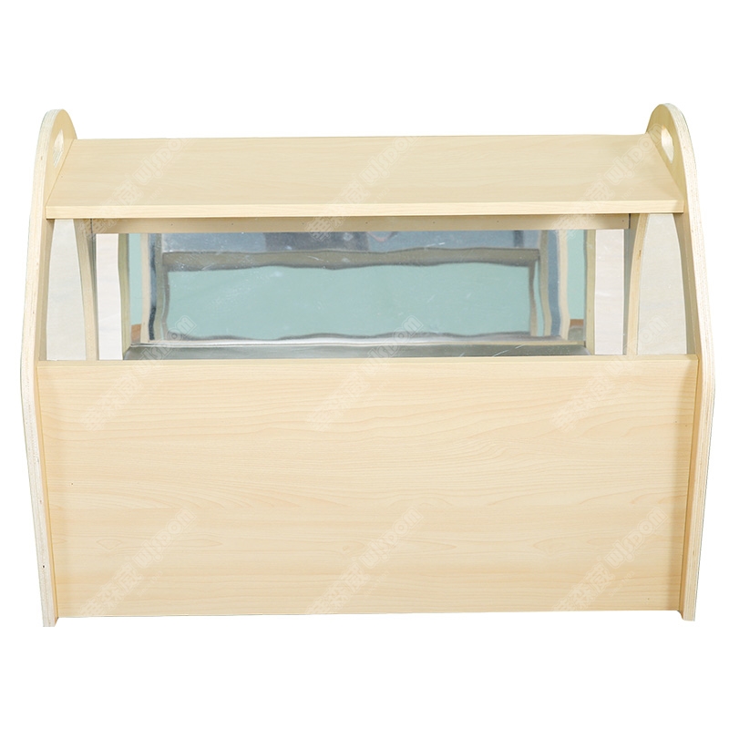 华森葳儿童家具 布艺帐篷小屋 阅读分享屋 透明钻笼-浅棕色高清大图