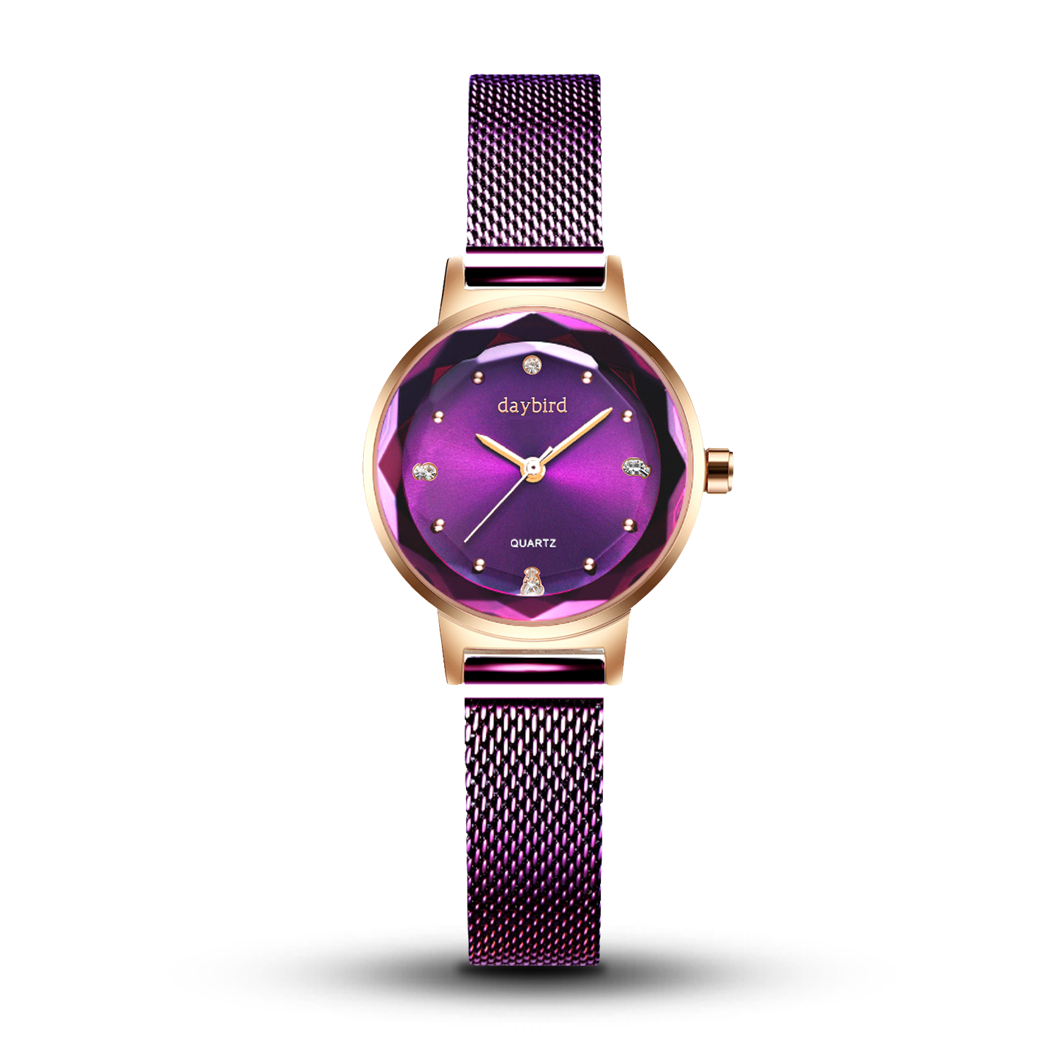 daybird手表女满天星英国时尚防水石英女士手表正品星空盘视频