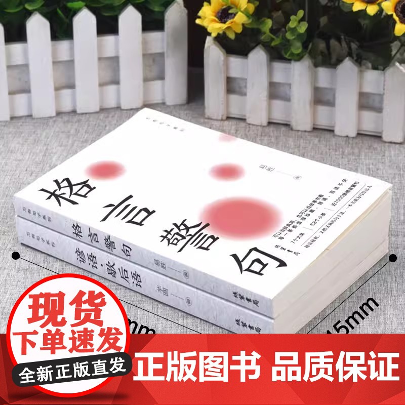[全2册]格言警句+谚语·歇后语 人生语录大全人生感悟初高中生小学生名人名言经典语录励志书籍格言警句优美句子积累好词好句高清大图