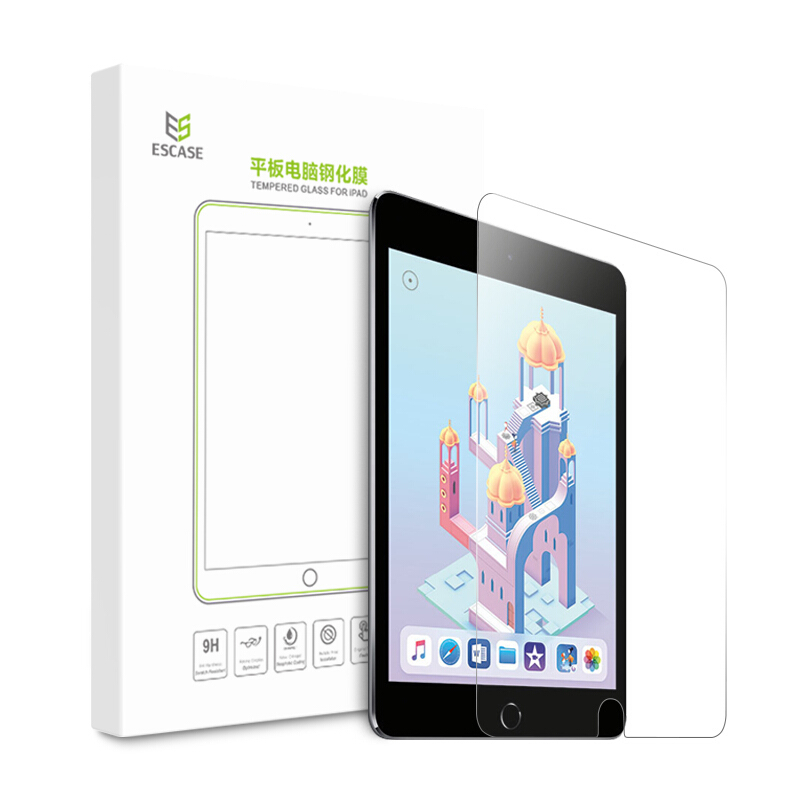 ESCASE 苹果iPad2018钢化膜9.7英寸2017/air2/air/Pro9.7贴膜平板电脑iPad5/6保护