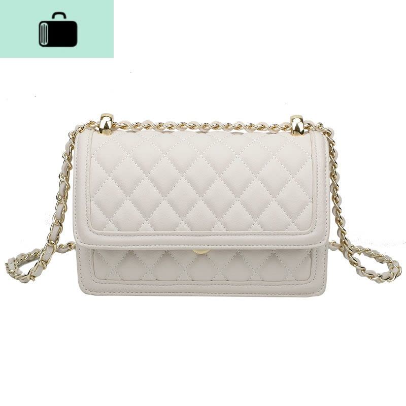 菱格链条女包单肩斜挎包包2020新款潮小众设计时尚百搭夏天小清新NEW LAKE女斜挎包图片