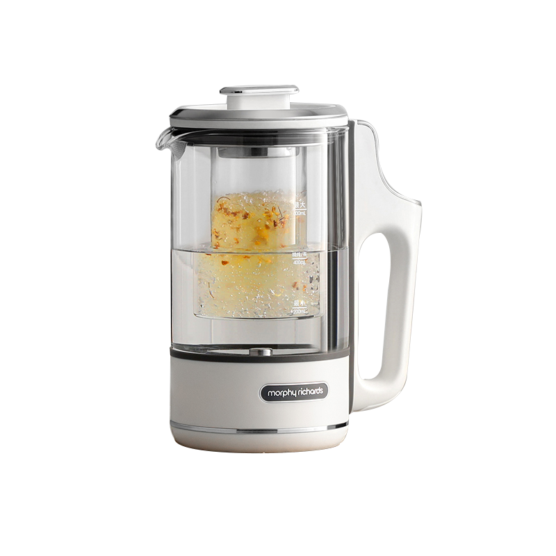 摩飞便携养生壶迷你煮茶器烧水壶养生杯小型办公室家用多功能煮茶壶热水壶MR6085典雅白