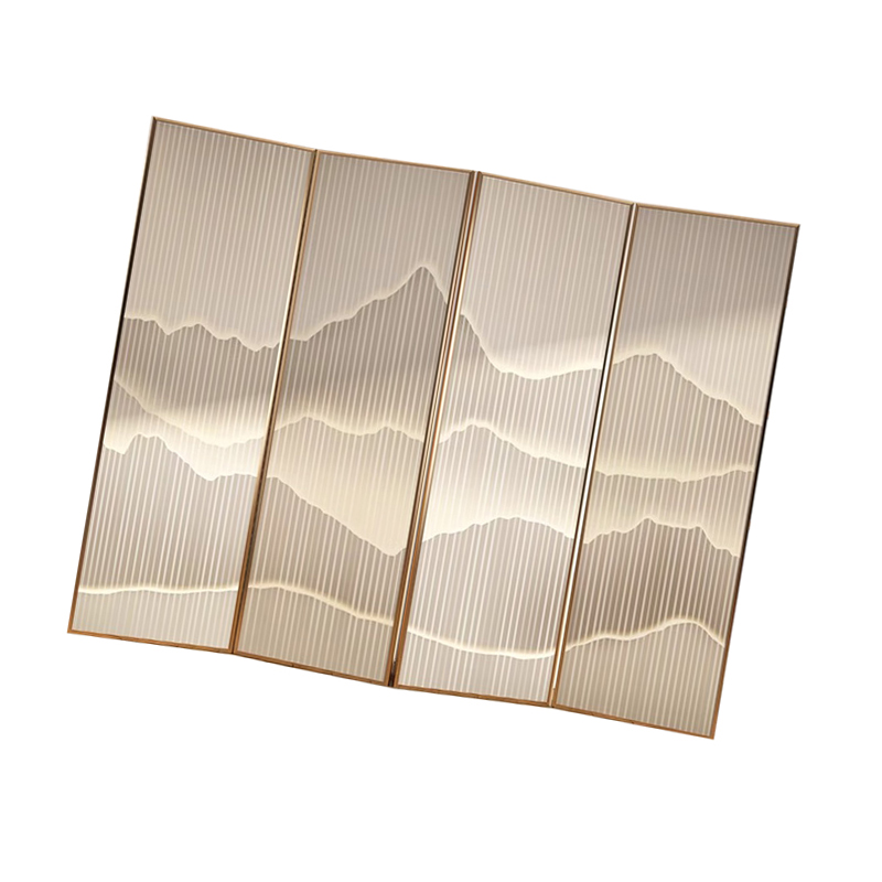 翼澜 铝合金屏风 4扇 个高清大图