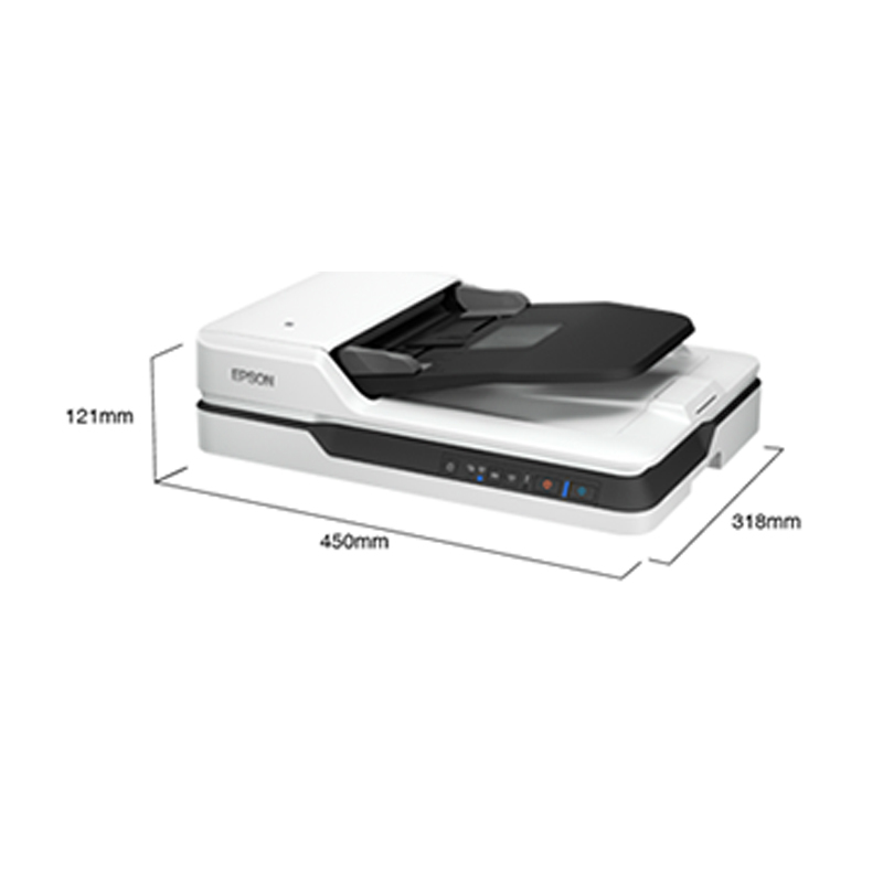 爱普生(Epson) DS-1660W A4高速彩色文档平板式+ADF馈纸式扫描仪(Wi-Fi功能 支持NFC)白色高清大图