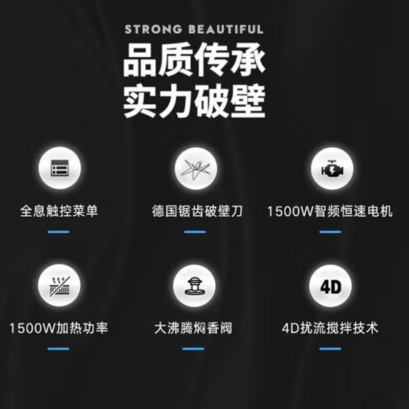 美的(Midea)破壁机 MJ-EBL1560高清大图