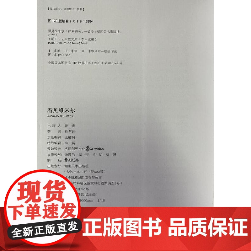 明日:看见维米尔 西方艺术史 亲临现场探案式观察 还原真实的维米尔 寻找画面细节中鲜为人知的线索 湖南美术出版社店高清大图