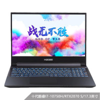 神舟战神(Hasee)G10-CU7PF17.3英寸电竞吃鸡发烧游戏本全面屏新款笔记本电脑(十代英特尔酷睿I7-10750H 16G 512G+1TB RTX2070Super)
