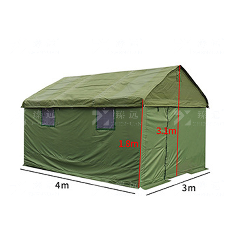 臻远 ZY40614137 户外帐篷施工帐篷房棉帐篷 4*3米