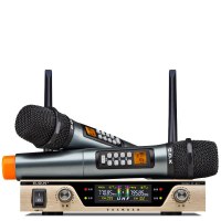 C.O.K W-901电视ktv无线话筒手机唱歌神器家用全民K歌麦克风3.5金色