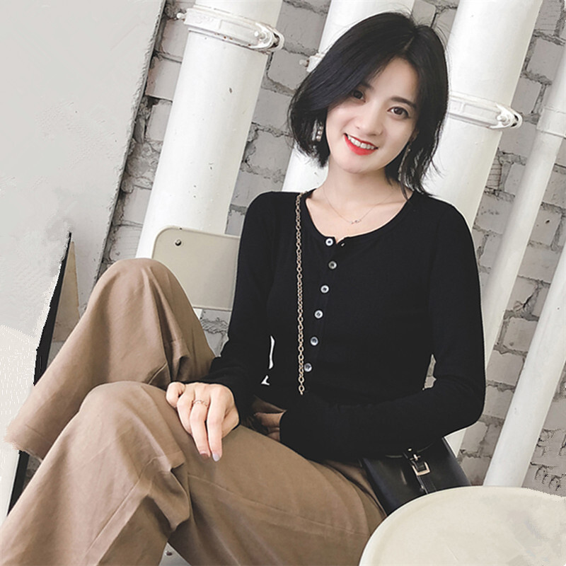 2018夏装薄款港味冰丝针织衫女长袖开衫显瘦v领短款上衣