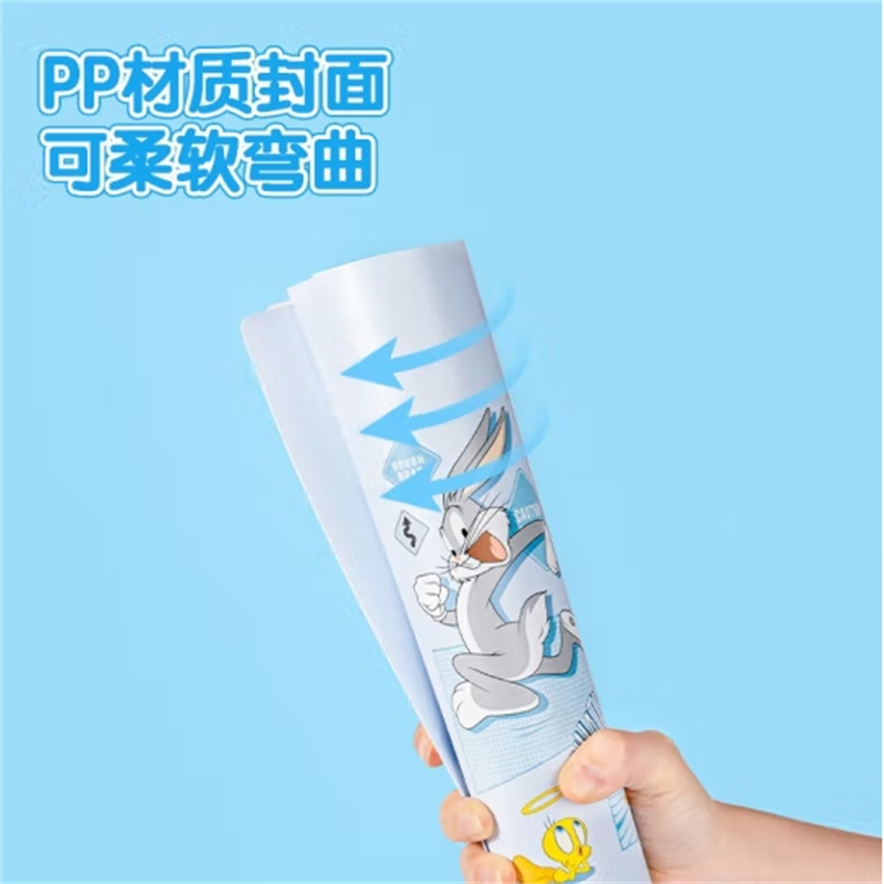 得力(deli) 资料册a4插页资料册30/40/60页学生用文具试卷收纳袋 红色-A4/30页-兔巴哥PQ303-30高清大图