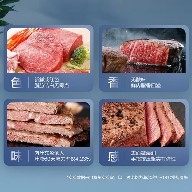 海尔冰柜零下负-40度100升商用冷柜大容量超低温深冷速冻海鲜柜商用家用冷冻柜 [新品]-40℃智能控温彩晶面板高清大图
