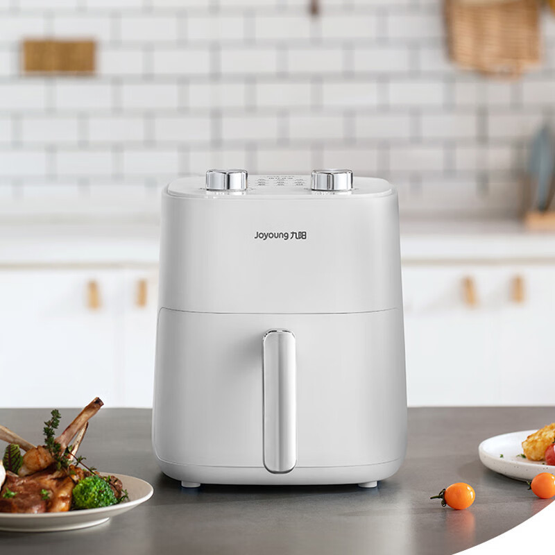 九阳 KL50-J661 空气炸锅 家用定时控温多用途锅不粘内胆易清洗薯条机电烤锅大容量 【白色】 5L