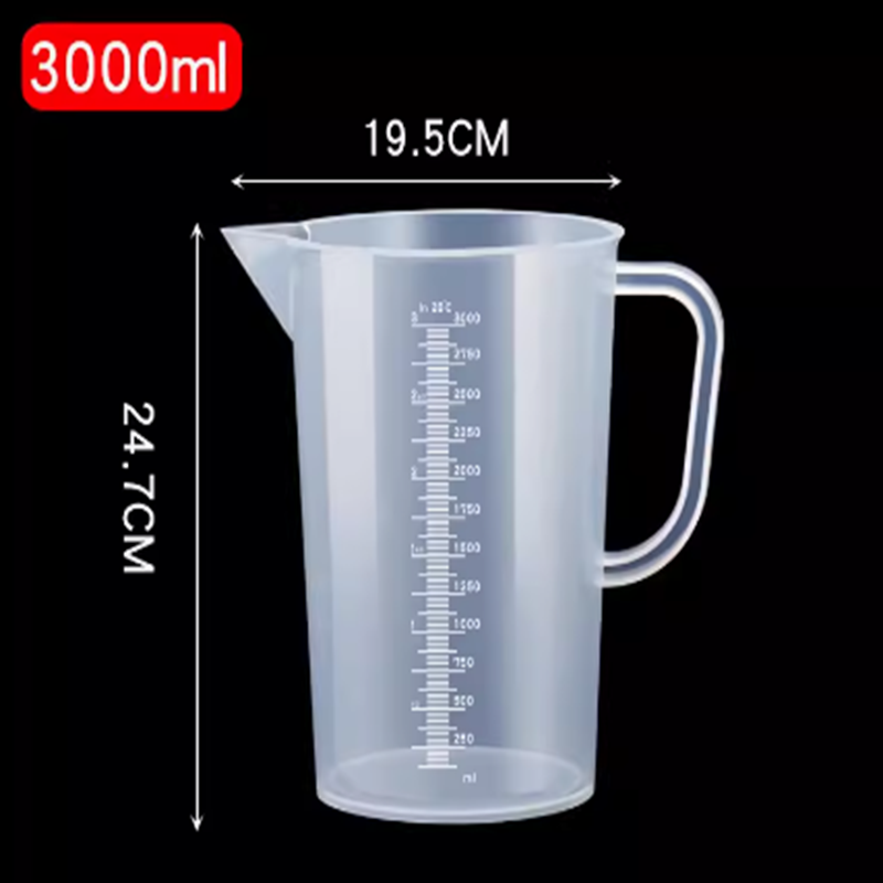 塑料量杯 不含盖 3000ml 2个起配 货期5-10天
