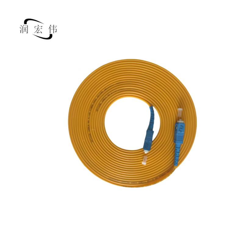 润宏伟 低烟无卤 光纤跳线 尾纤 SC-SC-3m 条高清大图