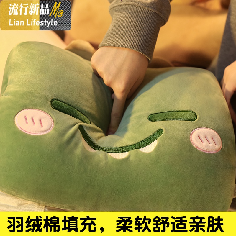 暖手抱枕插手午睡枕午休桌上枕头可爱女生韩式小号趴睡枕学生 三维工匠枕芯/枕头高清大图