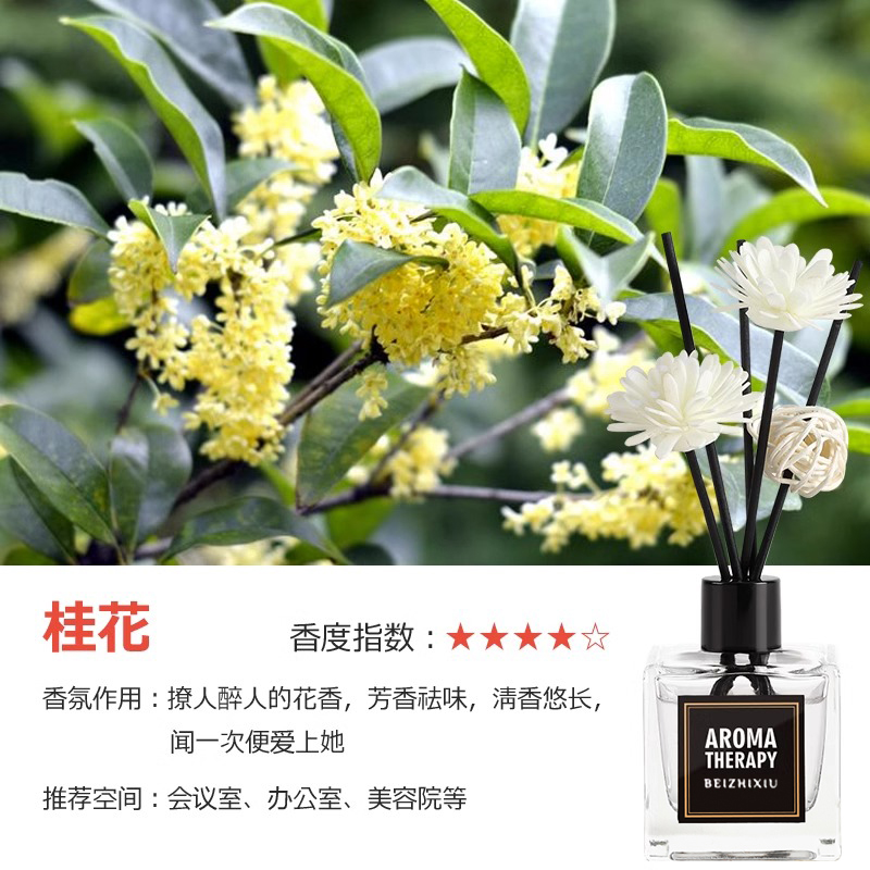 【补贴10%】栀子花香薰家用室内持久留香卧室女生淡香水卫生间除臭空气清新剂 【1瓶装】桂花