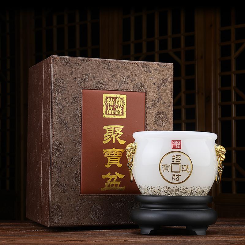 美帮汇琉璃玉摆件客厅财位工艺品老板办公室桌面摆设高清大图