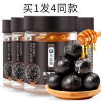 青源堂牌 黑芝麻丸100g*4瓶装 可搭配九蒸九晒乌发生发即食营养代餐产品一同用健康零食网红小零食