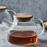 青苹果玻璃茶具茶壶高硼硅玻璃耐热茶壶 明火直烧壶