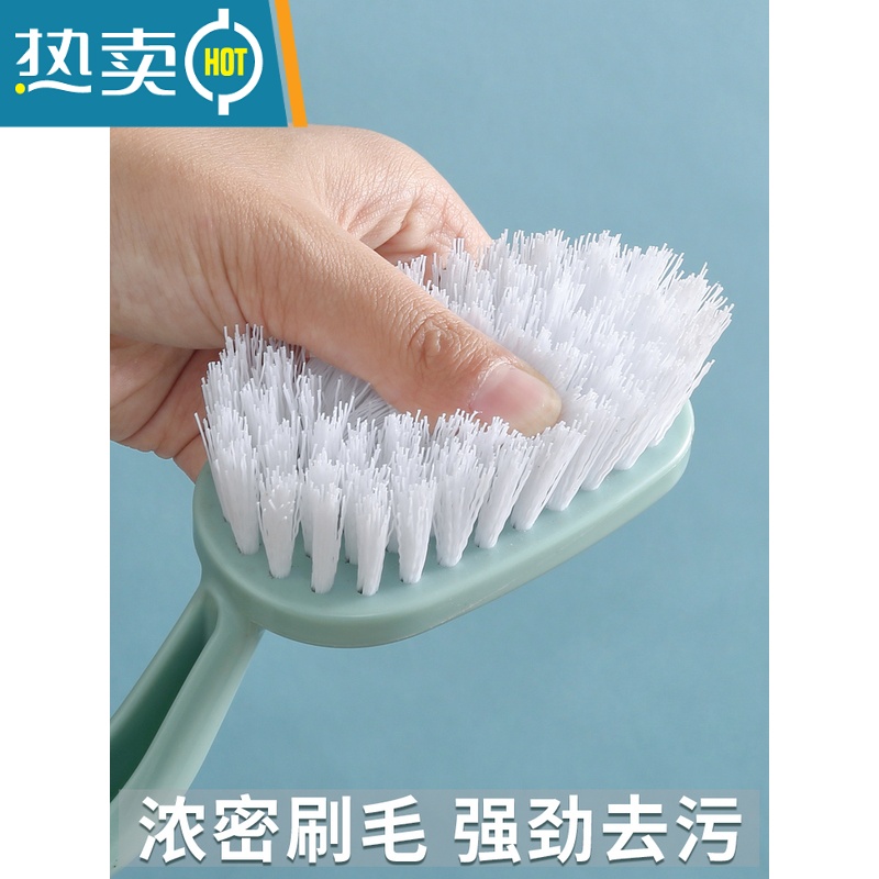 敬平地刷厕所卫生间多功能去污清洁刷子浴室瓷砖墙面浴缸无死角地板刷 粉色(手持款)高清大图