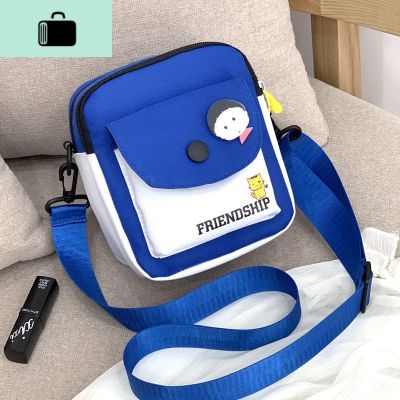 三层小包女包新款2020流行小布包时尚百搭潮迷你单肩斜挎猫包NEW LAKE女手包 招财猫【蓝色】收藏店铺送徽章一枚