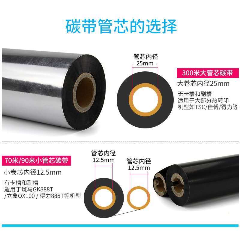 e代 彩色树脂碳带 红色 80mm*300m