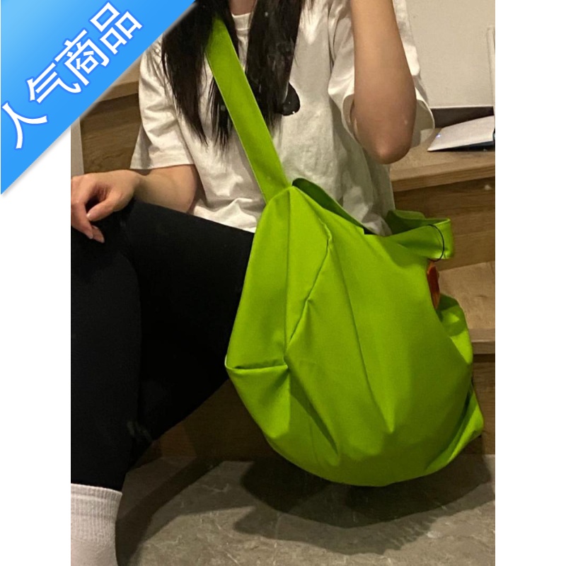 FENGHOU夏季新款尼ins龙帆布包托特包女大容量包包休闲包旅行包健身包潮旅行包男女高清大图
